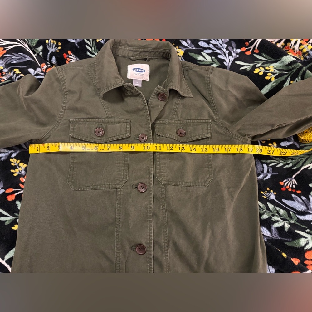 Old Navy Dark Green Utility Jacket for Women - Picture 4 of 7